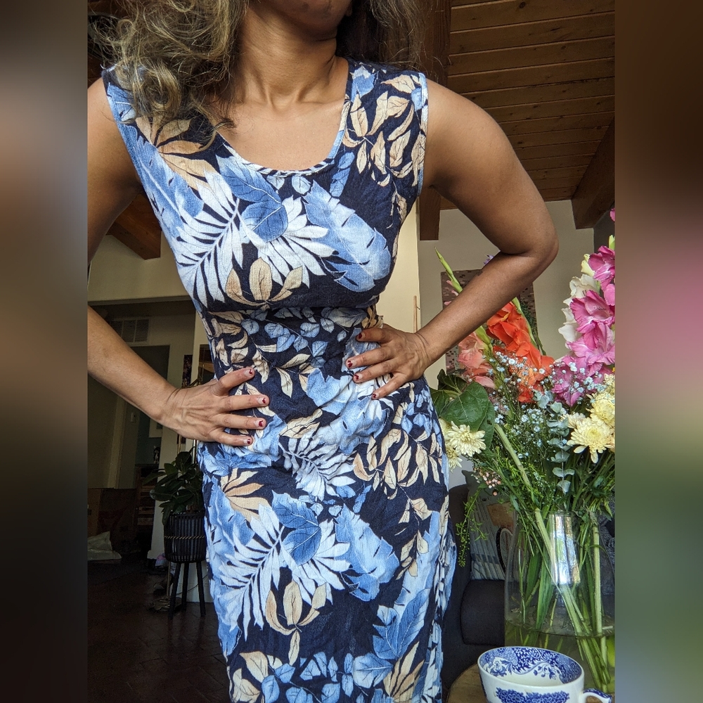 Crepe cotton Hawaiian dress